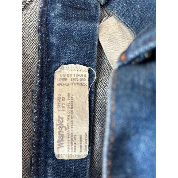 Vintage Wrangler High Waist Straight Jeans Medium Wash 31L - Picture 8 of 9
